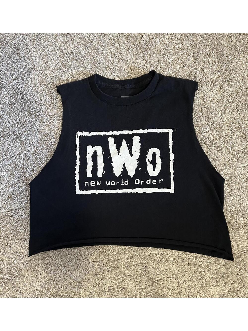 nWo WWE Authentic Cut Off Tee Youth Medium
